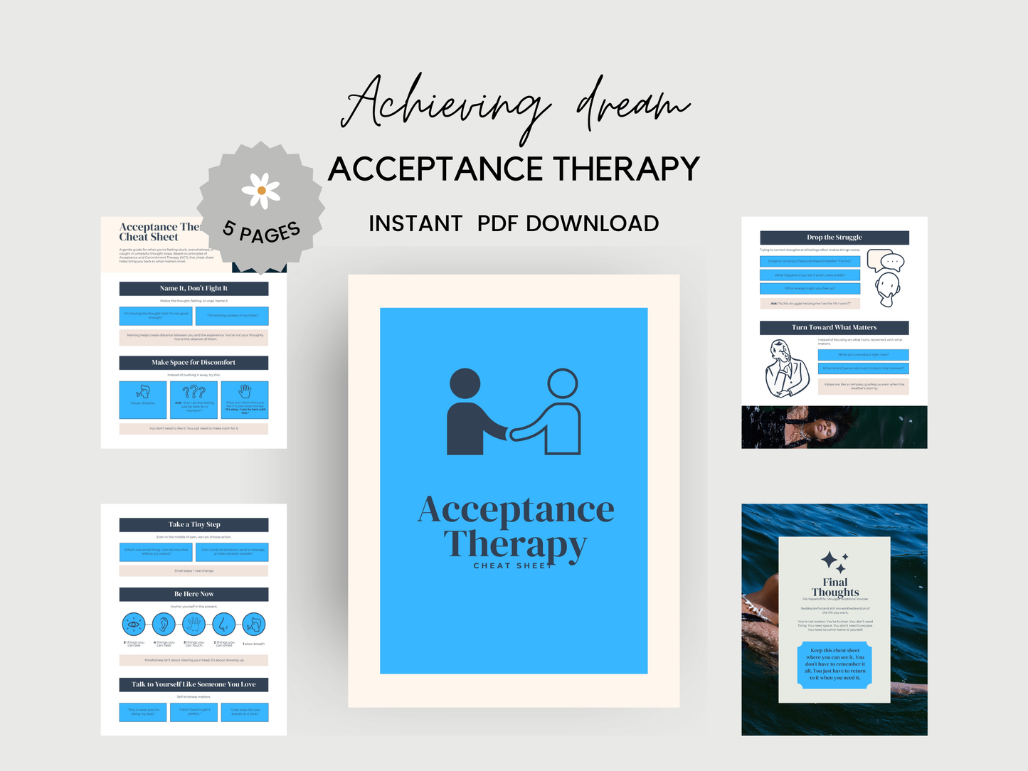 Acceptance Therapy Cheat Sheet