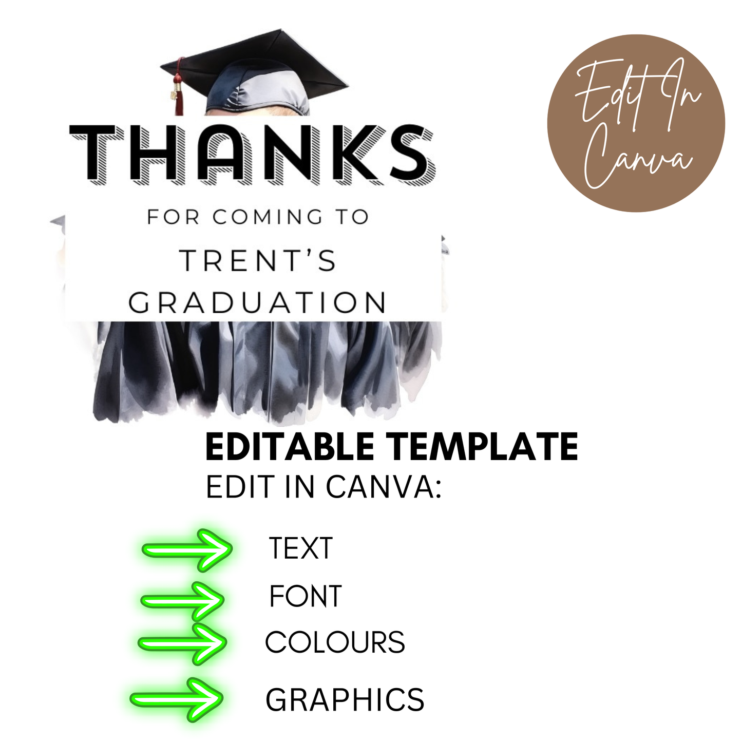 Graduation Thank You Tag