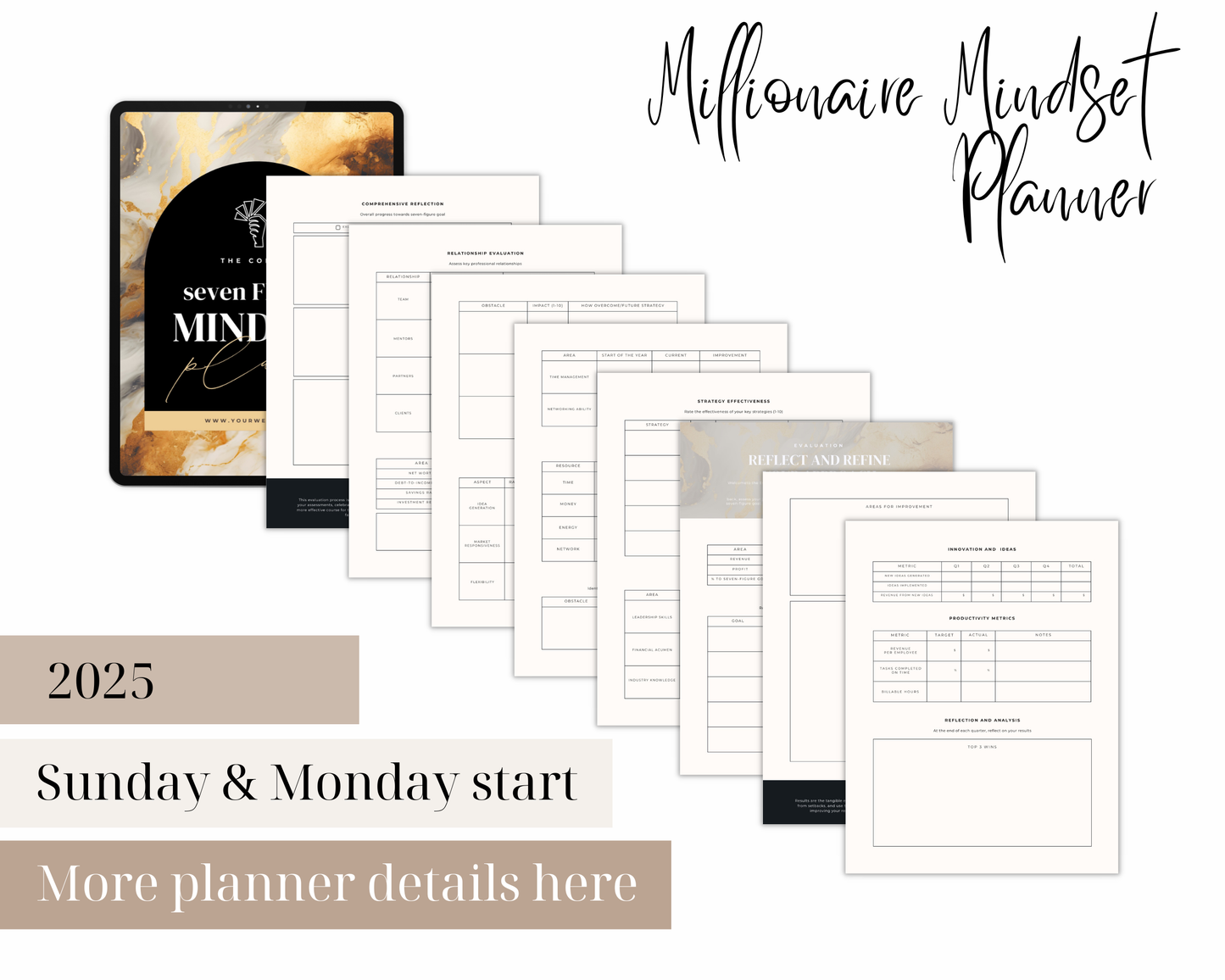 Millionaire Mindset Planner