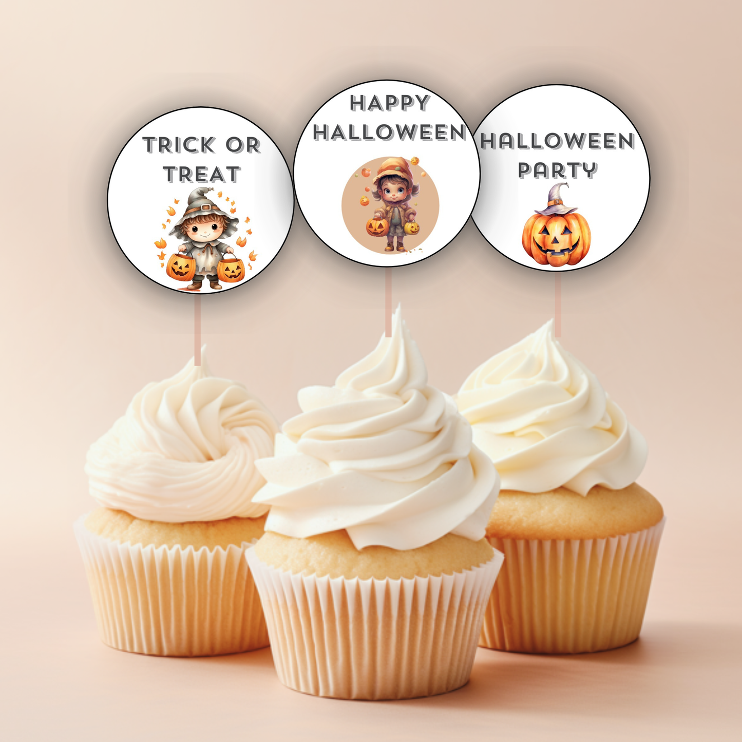 Halloween Cupcake Toppers