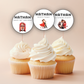 80th Birthday Cupcake Toppers Man
