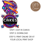 19th Birthday Food Labels