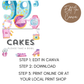 14th Birthday Food Labels