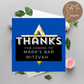 Bar Mitzvah Thank You Tag