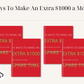 Ways To Make An Extra $1000 a Month