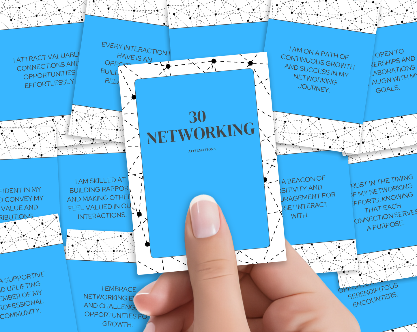 30 Networking Affirmation Cards