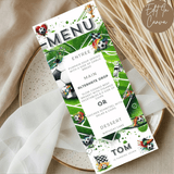 7th Birthday Menu Male