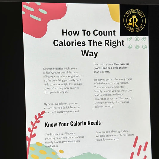 How To Count Calories The Right Way