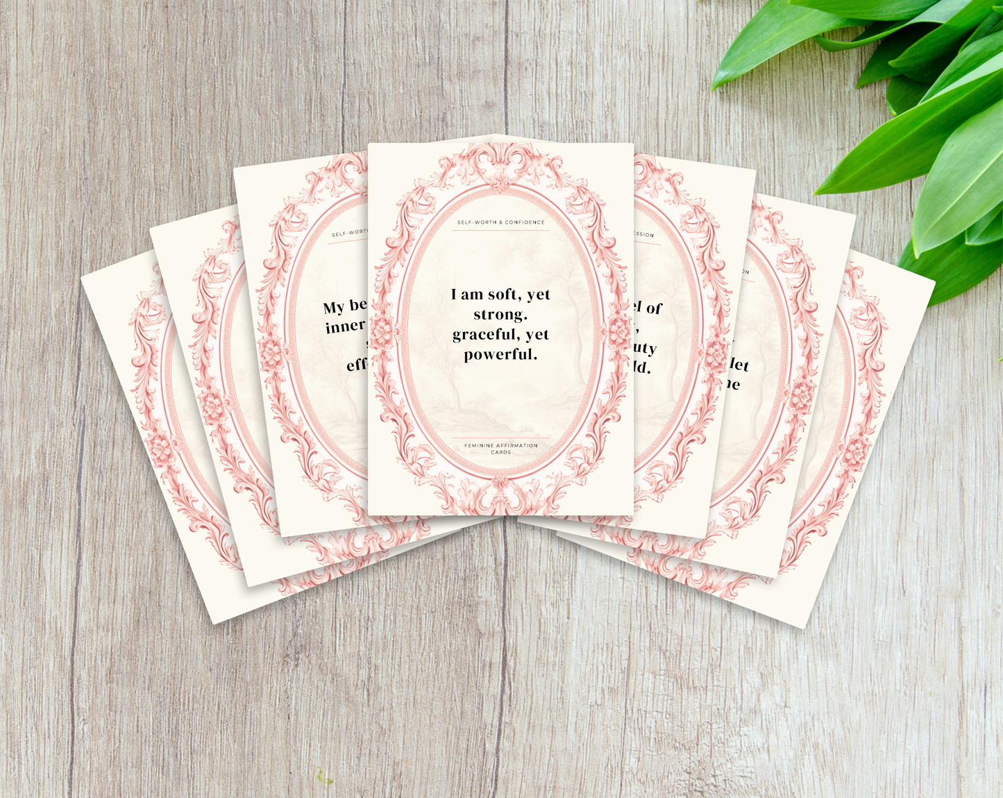 50 Feminine Affirmation Cards