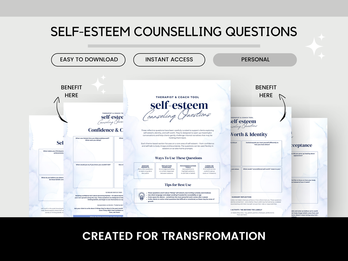 Self-Esteem Counselling  Questions