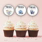 60th Birthday Cupcake Toppers Girl