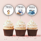 7th Birthday Cupcake Toppers Girl