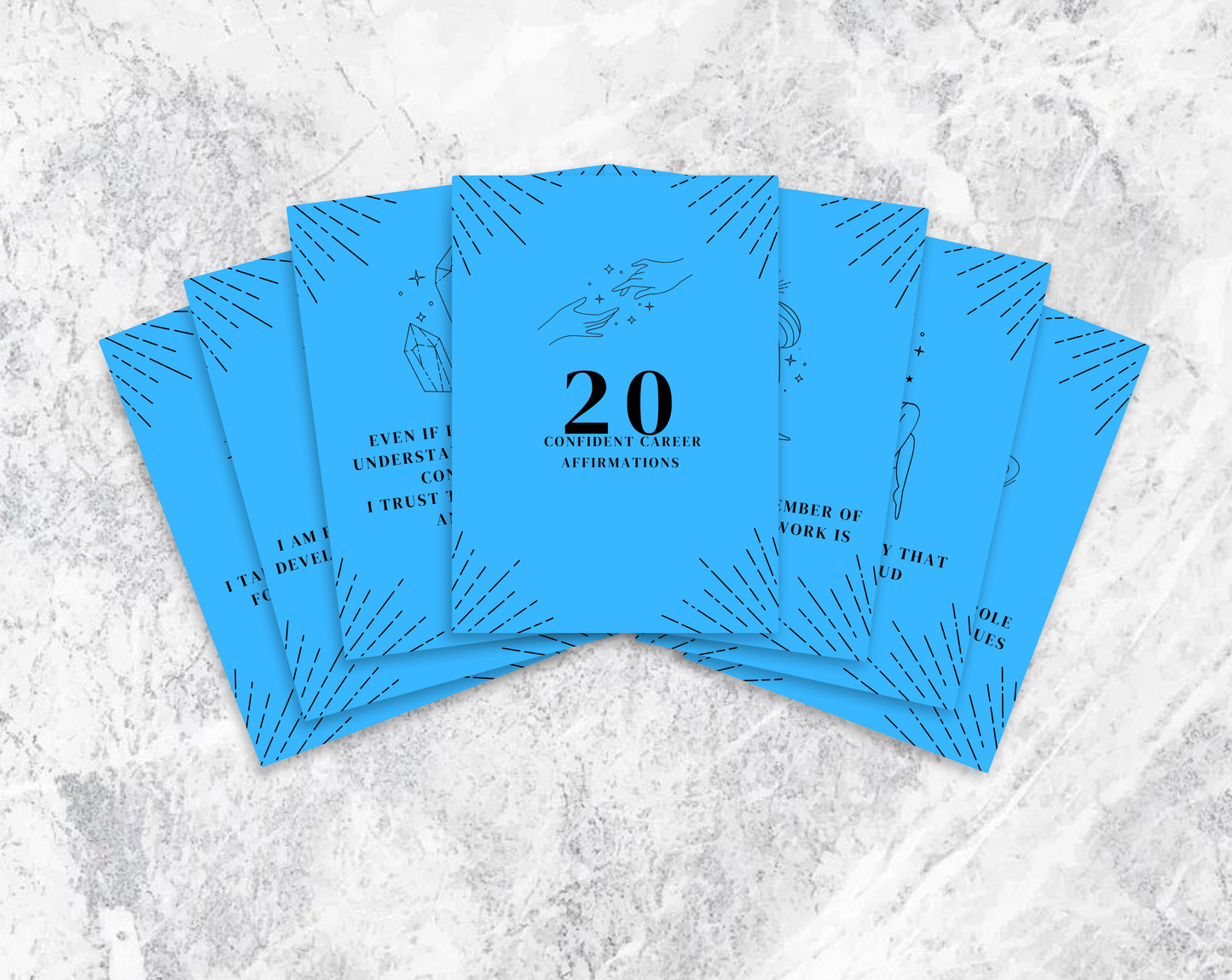 20 Confident Career Affirmation Cards