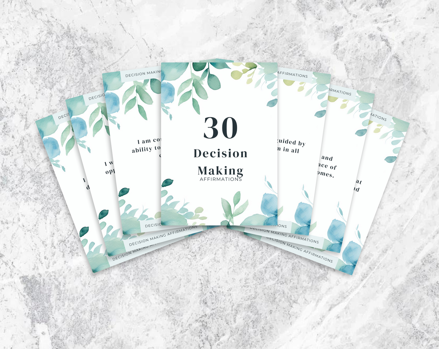 30 Decision Making Affirmation Cards