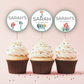 1st Birthday Cupcake Toppers Girl