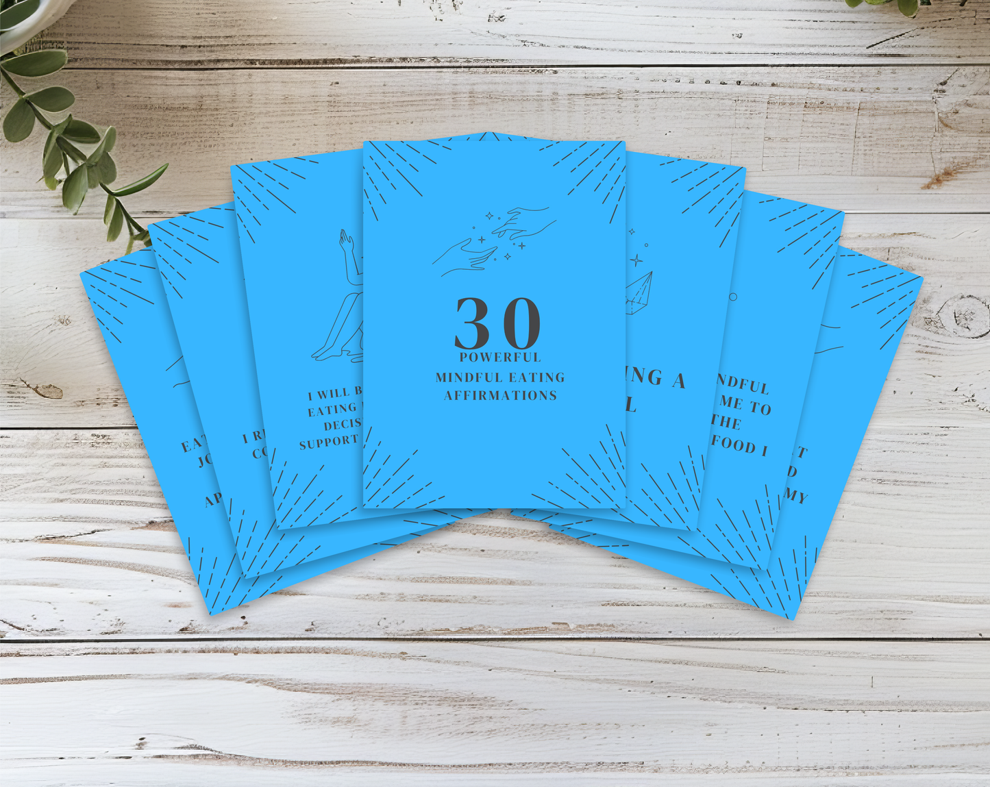 30 Mindful Eating Affirmation Cards
