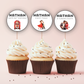 80th Birthday Cupcake Toppers Man