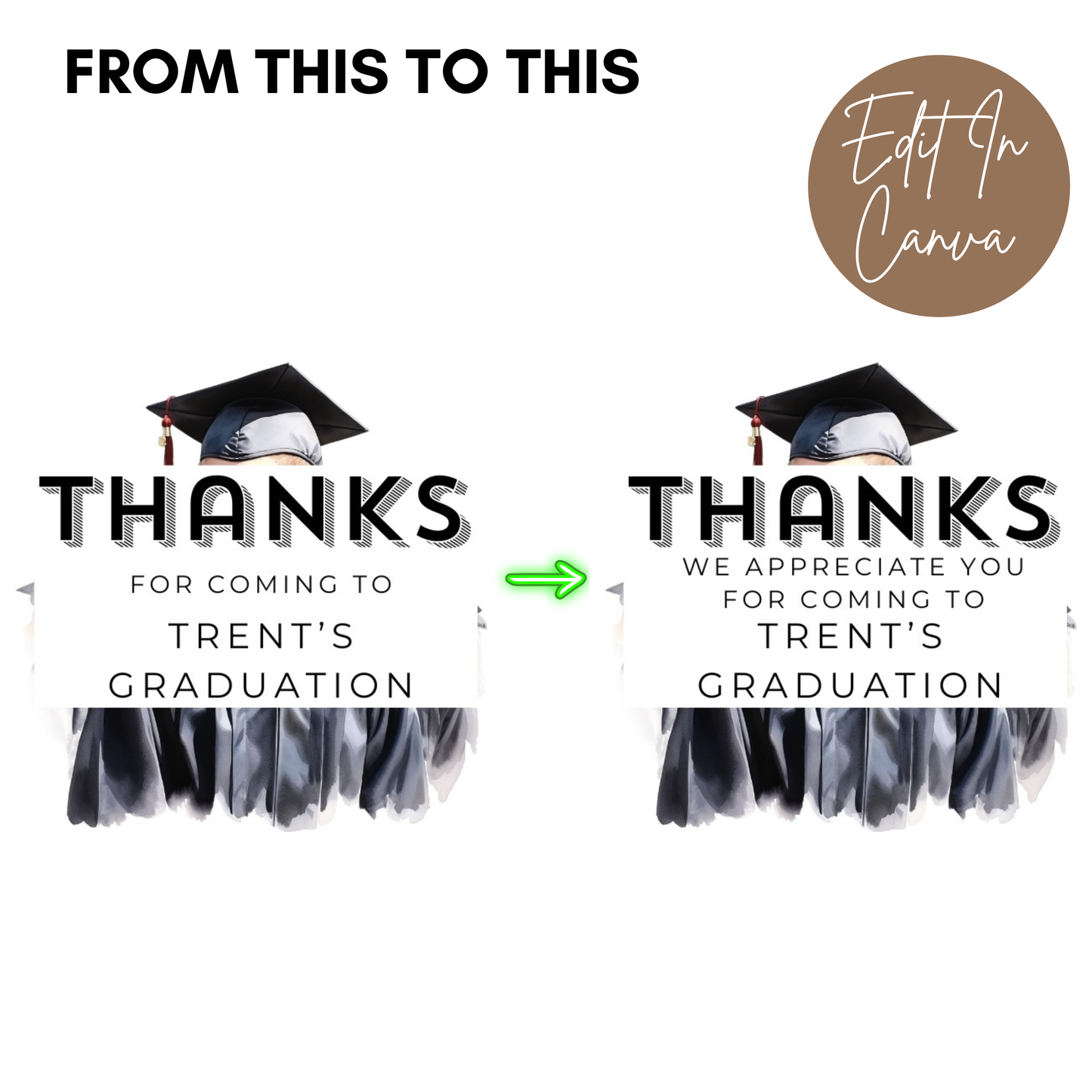 Graduation Thank You Tag