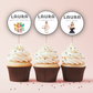 50th Birthday Cupcake Toppers Woman
