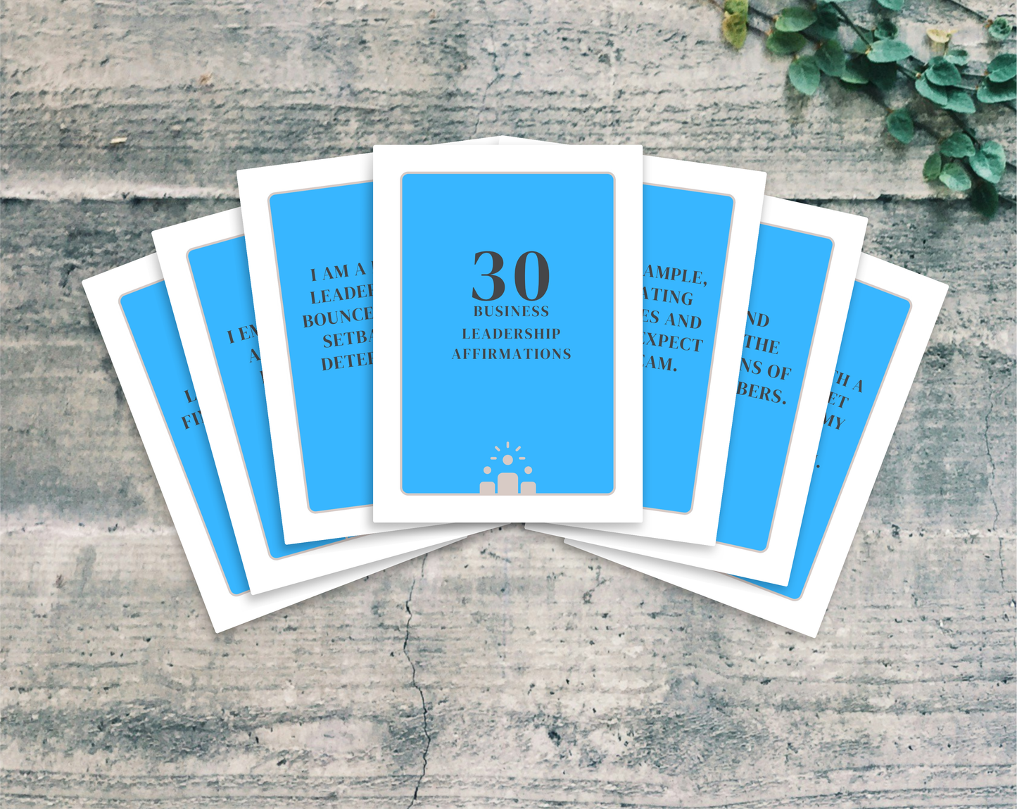 30 Business Leadership Affirmation Cards
