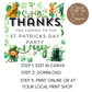 Saint Patrick's Day Thank You Tag