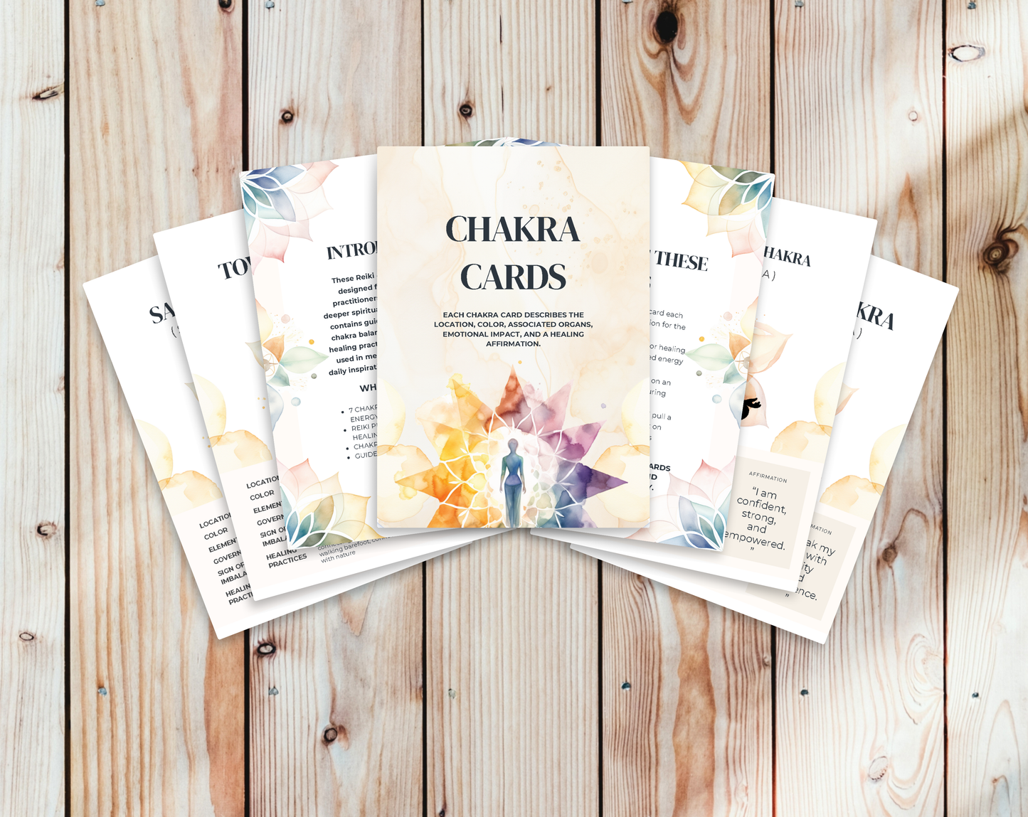 30 Chakra Affirmation Cards