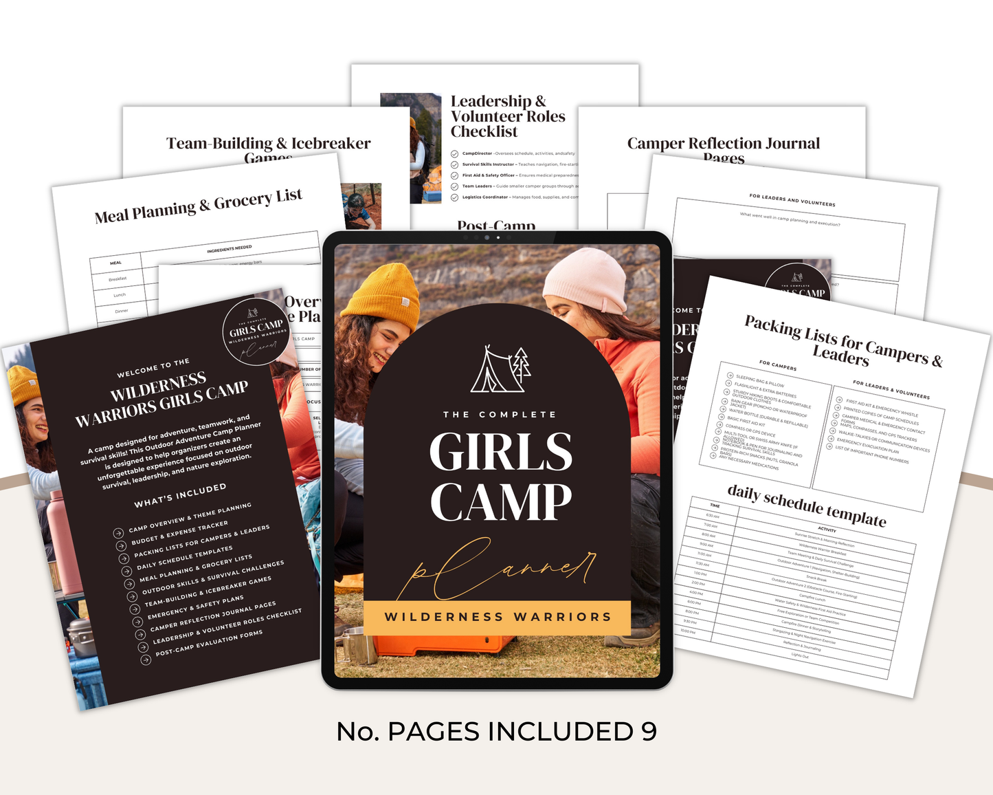 Girls Camp Planner
