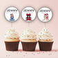 9th Birthday Cupcake Toppers Girl