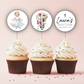 Baptism Cupcake Toppers
