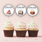 70th Birthday Cupcake Toppers Girl
