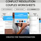 Conflict Resolution Couples Worksheets