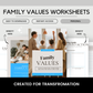 Family Values Worksheet