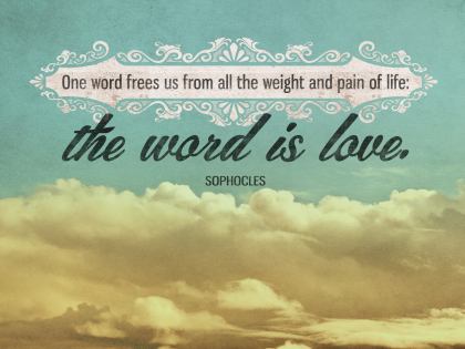 The Word Is Love Wallpaper