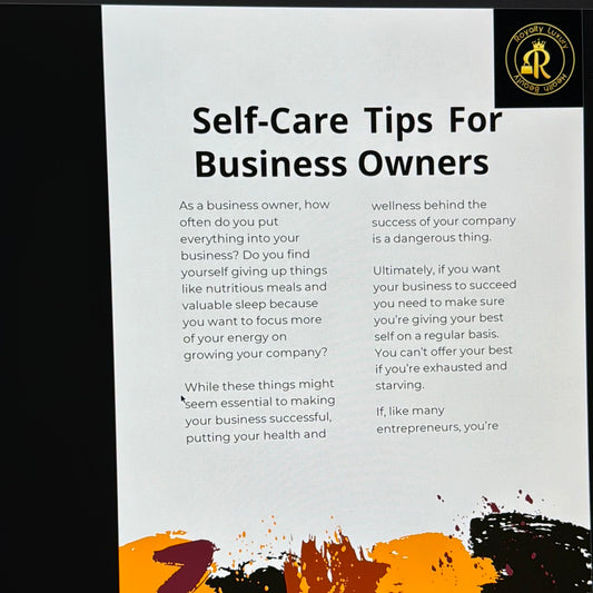 Self-Care Tips For Business Owners
