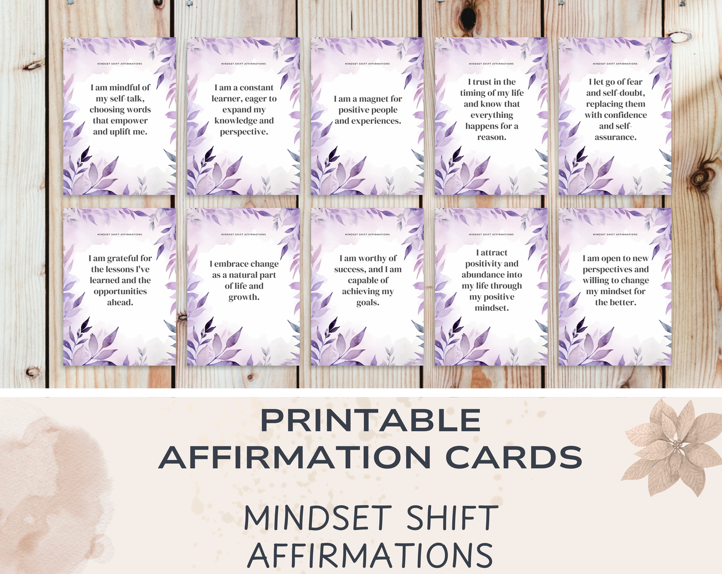 Mindset Shift Affirmation Cards