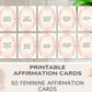 50 Feminine Affirmation Cards