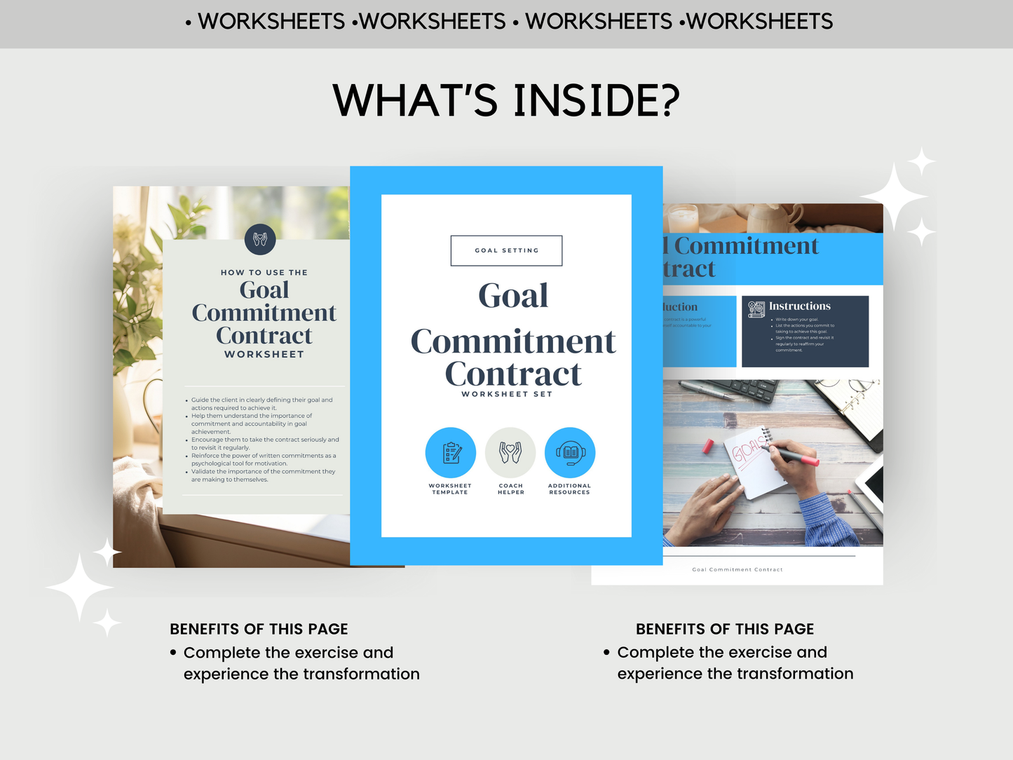 Goal Commitment Contract Worksheets