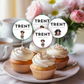 3rd Birthday Boy Cupcake Toppers