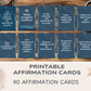 90 Mens Daily Affirmation Cards