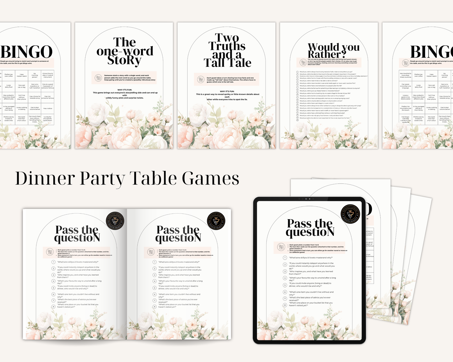 Dinner Party Table Games