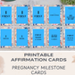 40 Pregnancy Milestone Cards