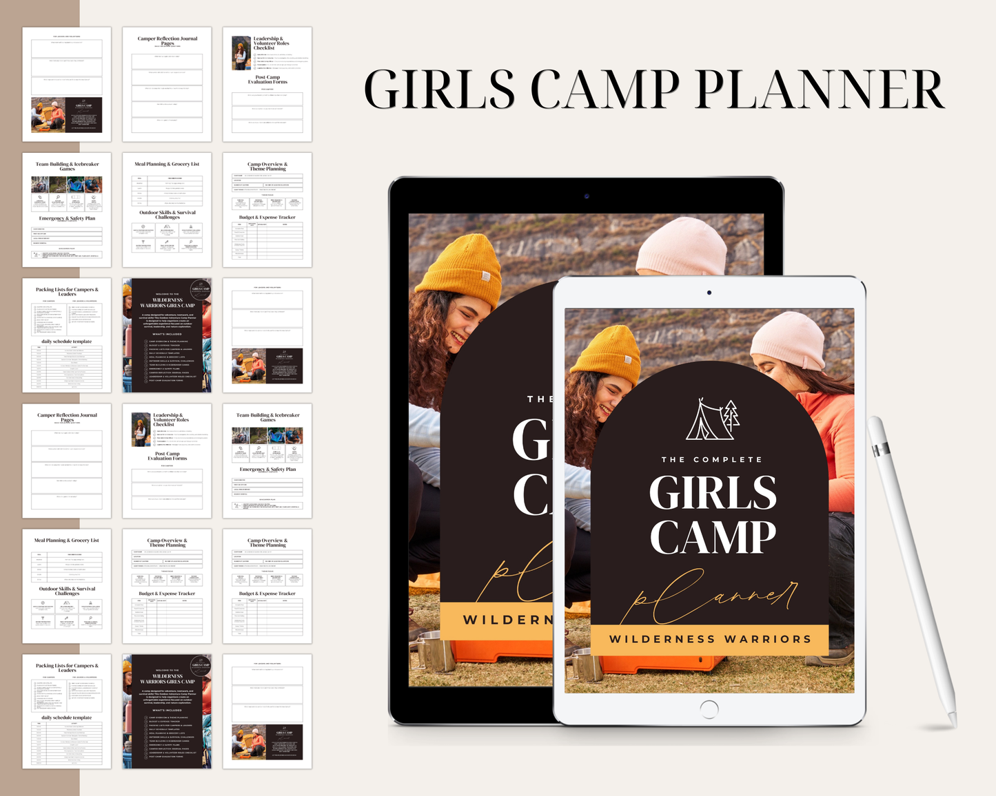 Girls Camp Planner