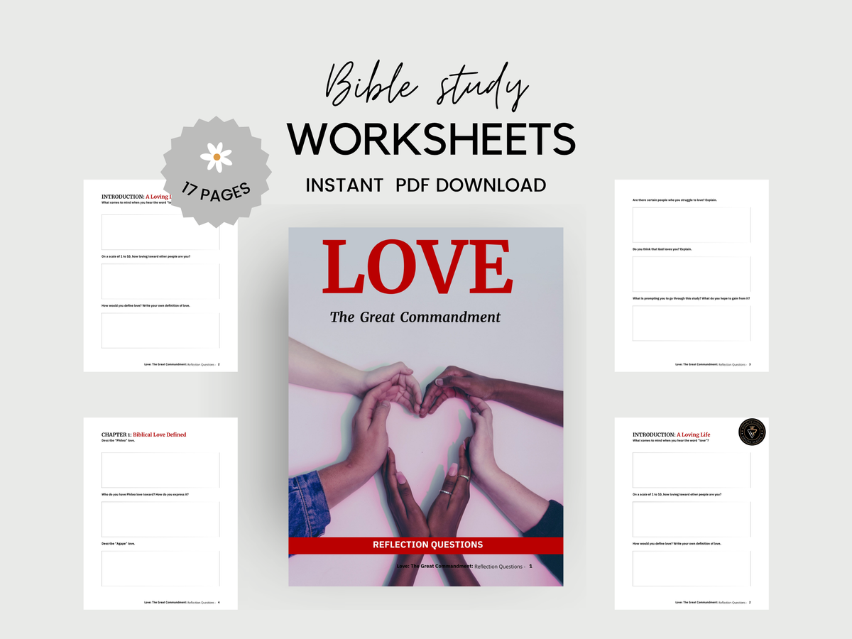Great Commandment Bible Study Worksheet