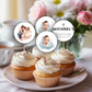 Baptism Cupcake Topper Boy
