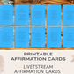 30 Streamer Affirmation Cards