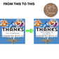 Hanukkah Thank You Tag