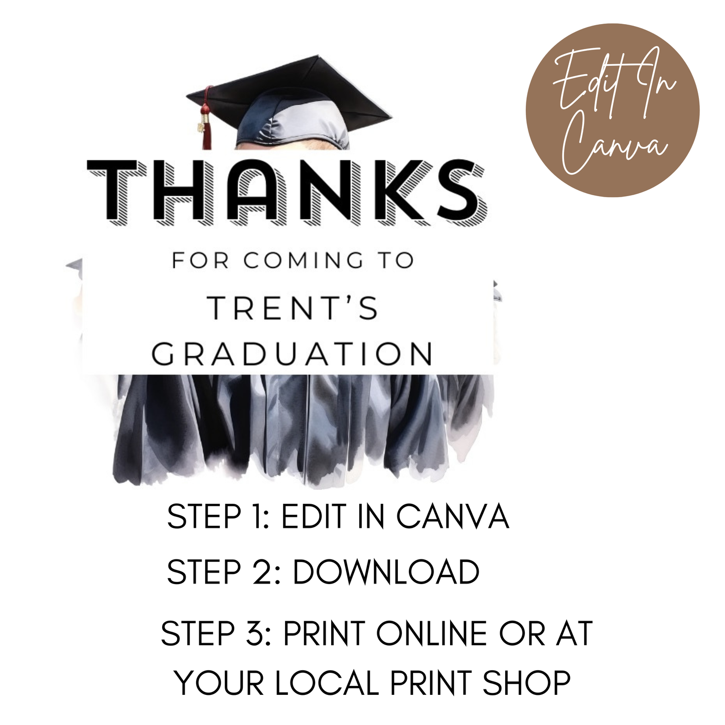Graduation Thank You Tag