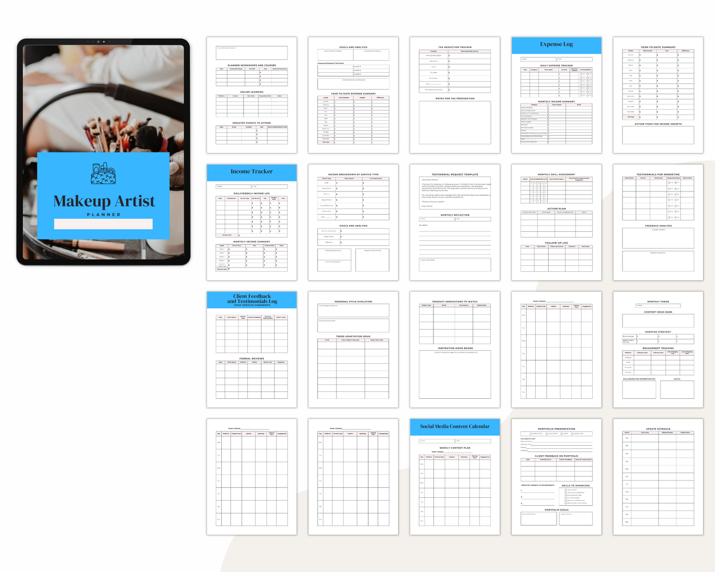 Makeup Artist Planner