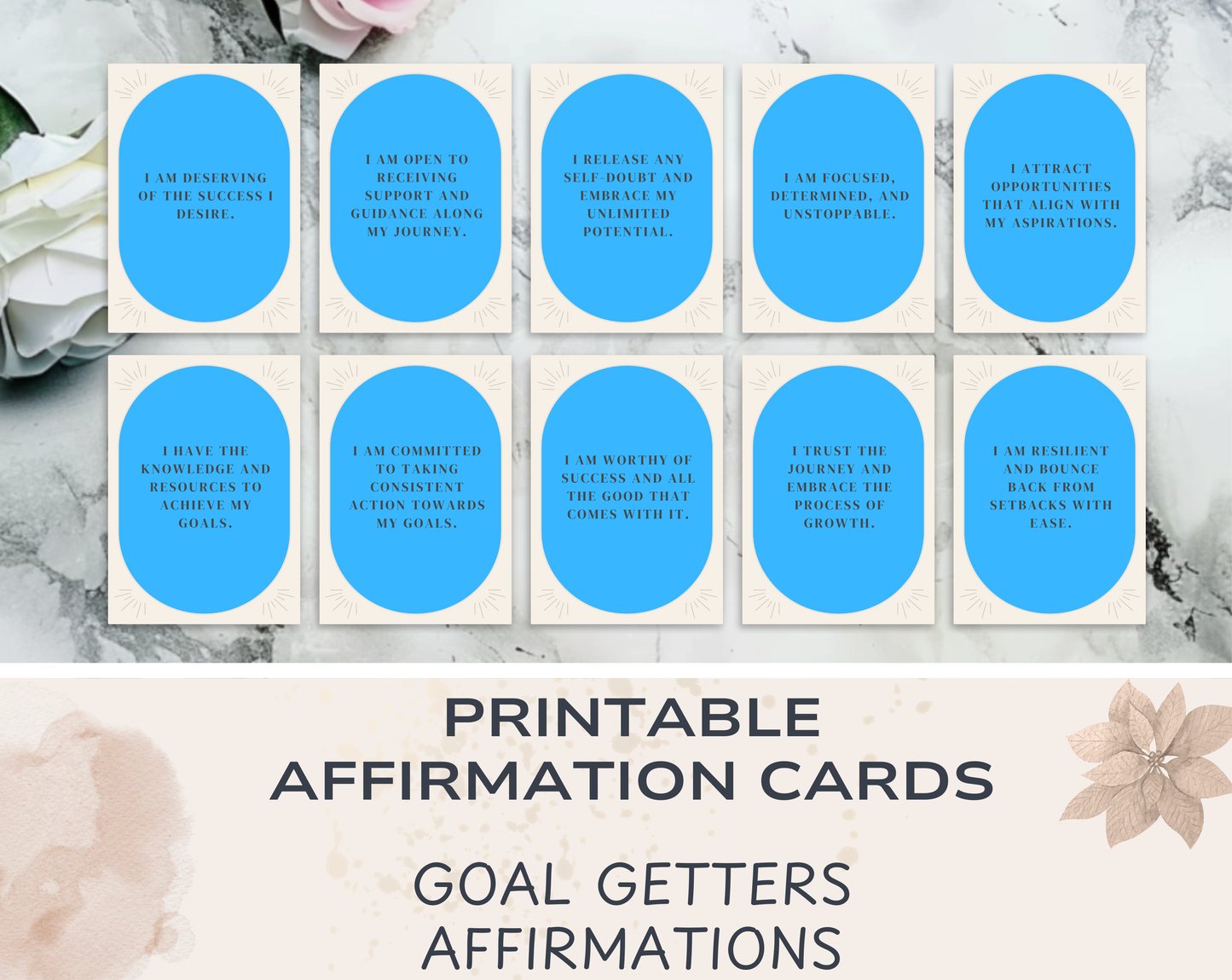 28 Goal Getter Affirmation Cards