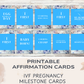 40 IVF Pregnancy Milestone Cards